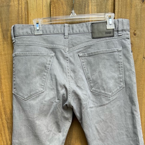 Boss Hugo Maine Regular Fit Light Gray Jeans Men’s SZ 34/30 - Picture 5 of 14
